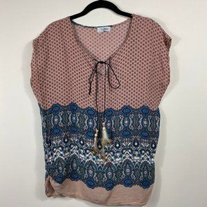 Patterned Boho Short Sleeve